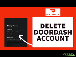 how to delete Doordash account